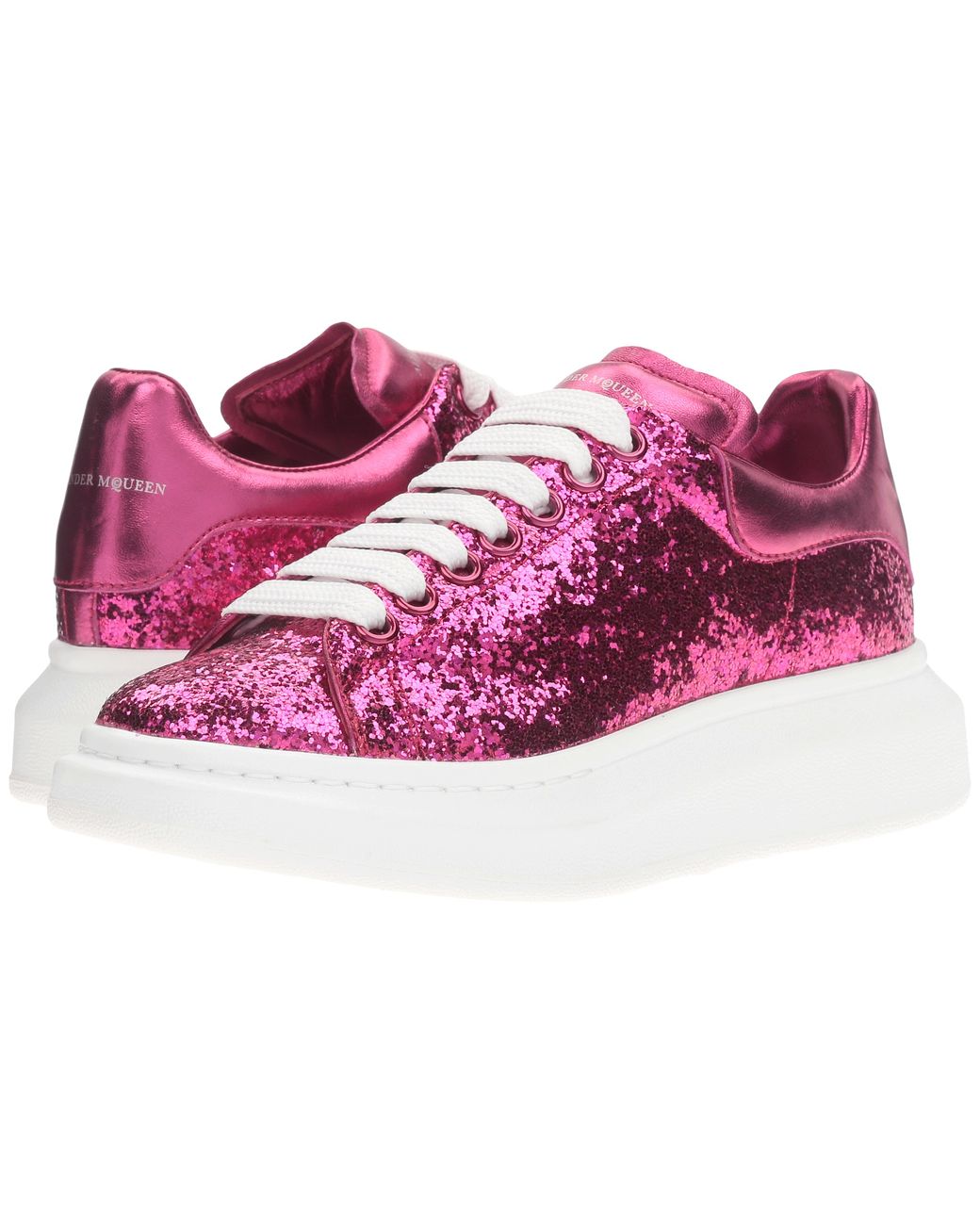 Pink glitter alexander mcqueen on sale trainers